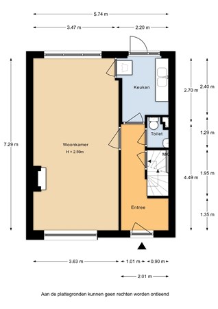 Floorplan - Erasmuslaan 5, 3314 AB Dordrecht